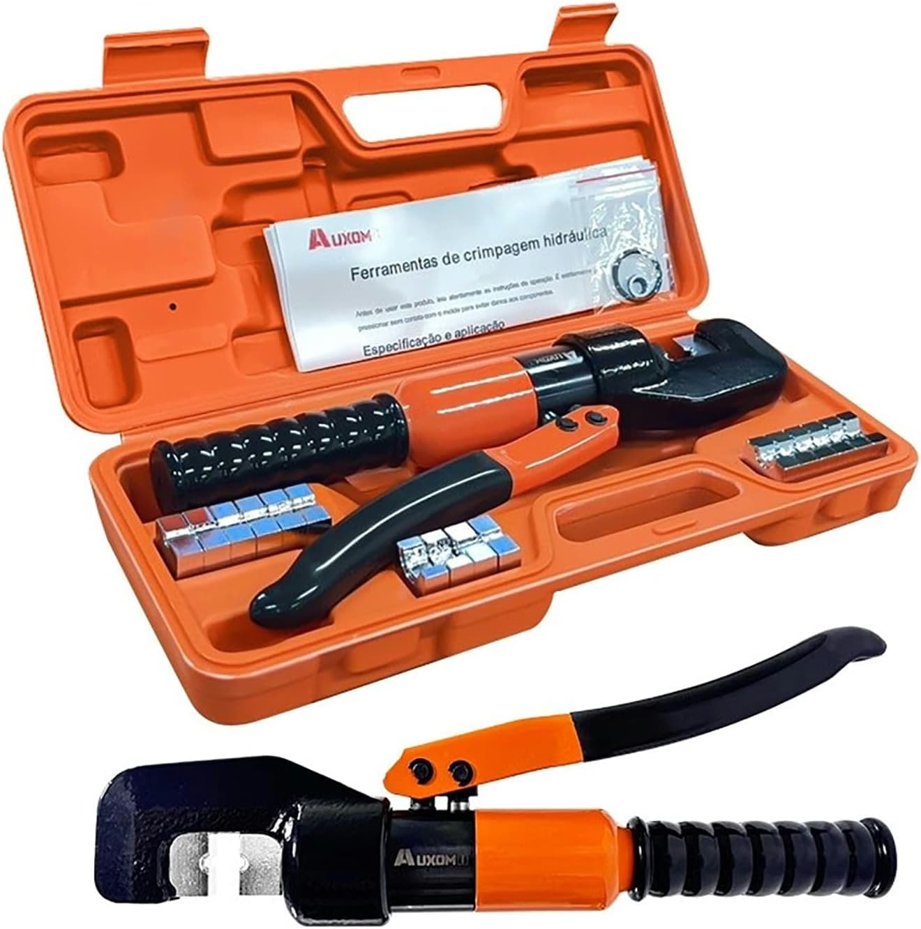 Alicate Crimpador, Alicate de Pressão Hidráulico, Ferramenta para Eletricista, Crimpa Terminal Elétr