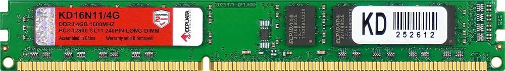 Memoria 4GB Keepdata DDR3 1600MHz KD16N11/4G