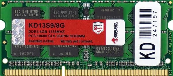 Memoria para Notebook 8GB Keepdata DDR3 1333MHz KD13S9/8G
