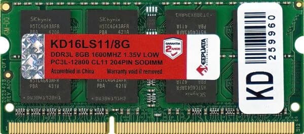 Memoria para Notebook 8GB Keepdata DDR3L 1600MHz KD16LS11/8G