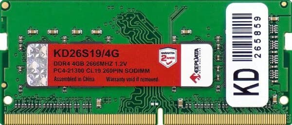 Memoria para Notebook 4GB Keepdata DDR4 2666MHz KD26S19/4G