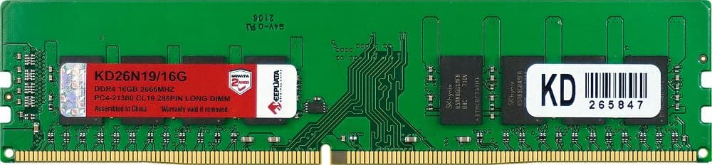 Memoria 16GB Keepdata DDR4 2666MHz KD26N19/16G