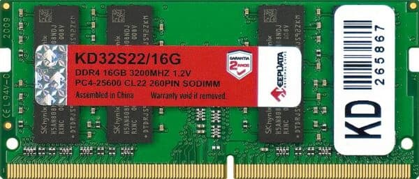 Memória para Notebook Keepdata 16 GB 3200MHz DDR4 KD32S22/16G