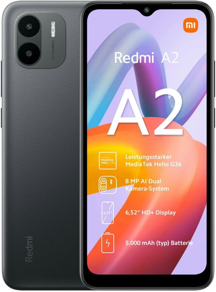 Smartphone Xiaomi Redmi A2 LTE Dual Sim 6.52″ 2GB/32GB Black (Global)