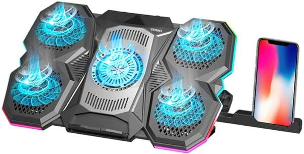 Suporte com Cooler para Notebook de até 17″ Sate A-CP44 RGB USB