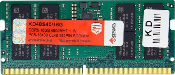 Memória para Notebook Keepdata 16 GB 4800MHz DDR5 KD48S40/16G