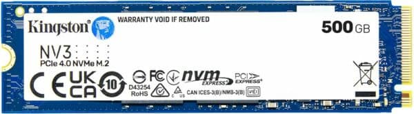 Imagem de SSD M.2 NVMe Kingston NV3 500GB SNV3S/500G – 5000MB/s