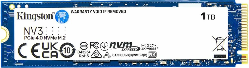 Imagem de SSD M.2 NVMe Kingston NV3 1TB SNV3S/1000G – 6000MB/s