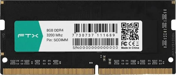 Memória para Notebook RAM FTX 8GB 3200MHz DDR4