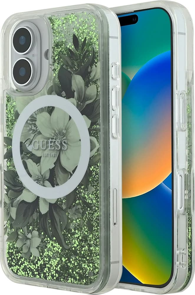 Capa Guess para iPhone 16 GUHMP16SLFMWTN – Green