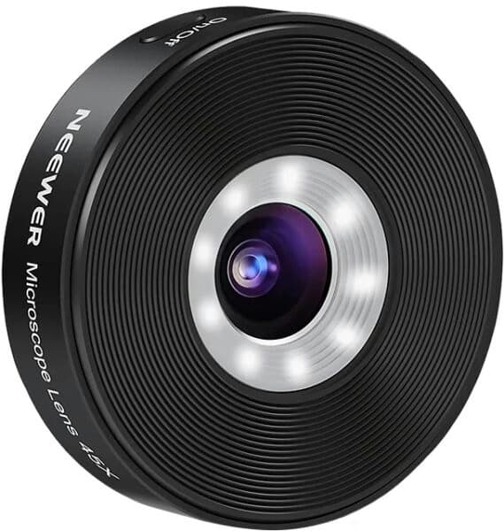 Lente Microscópio para Celular Neewer 45X com Rosca de 17mm – LS-32