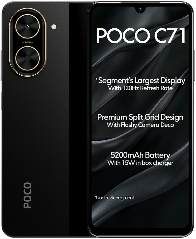 Smartphone Xiaomi Poco C71 LTE Dual Sim 6.88″ 3GB/64GB Black