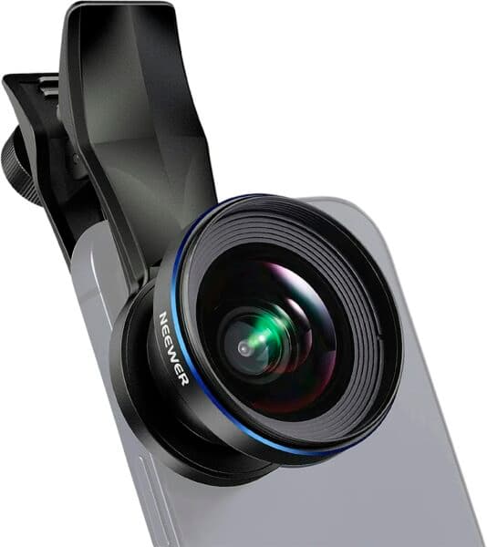 Lente Grande Angular para Celular Neewer 18mm com Rosca de 17mm – LS-42 Pro