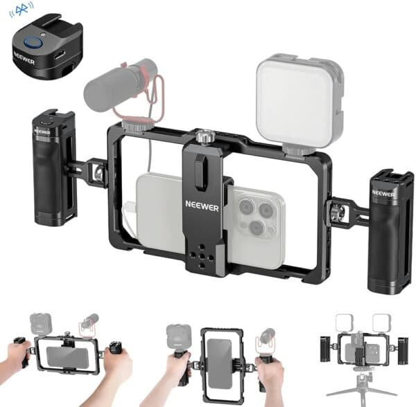 Kit Suporte Estabilizador Universal para Celular Neewer PA009E – Preto