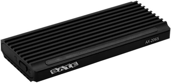 Imagem de Gabinete Externo SATE AX-206S para SSD M.2 NGFF/NVME USB3.1 Type-C – Preto