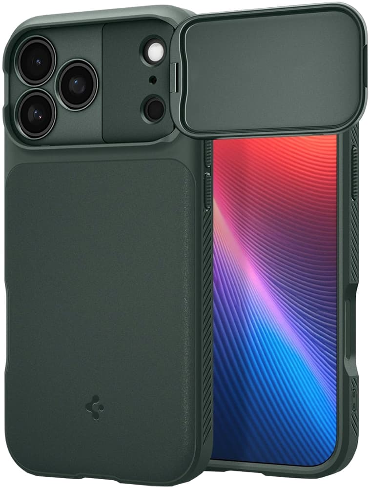 Case Spigen para iPhone 18/17 Pro Max Optik Armor ACS09901 Abyss Green (MagFit)