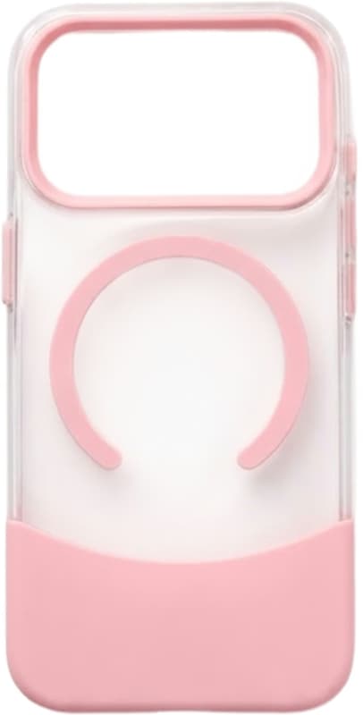Capa para iPhone 17 Pro Max Premium Magsafe – Transparente/Pink