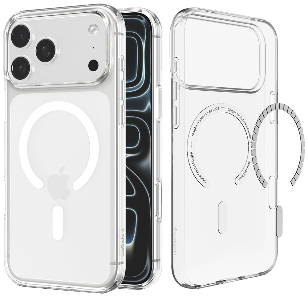 Case Spigen para iPhone 18/17 Pro Max Crystal Flex ACS11912 Clear White (MagFit)
