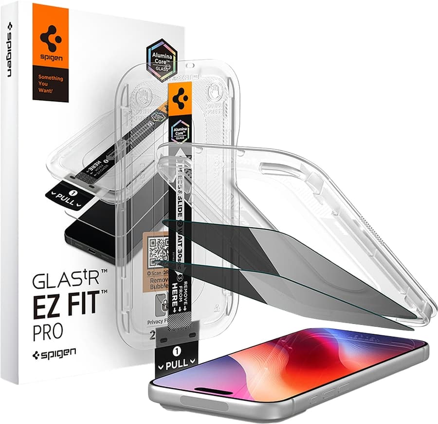 Película Spigen para iPhone 18 Pro Max GLAStR EZ FIT Pro Privacy Film AGL12032 (2 pack)